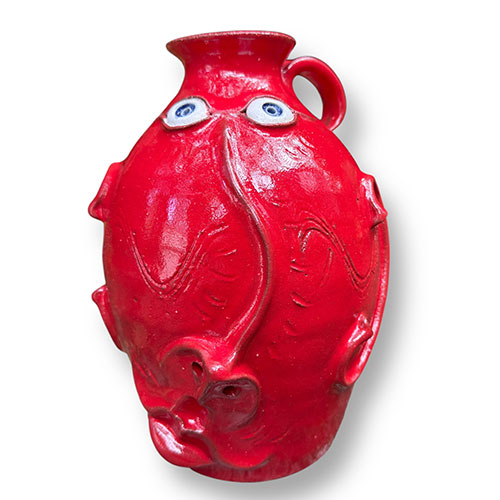 Johnathan Corn 9" Red Face Jug DP5652